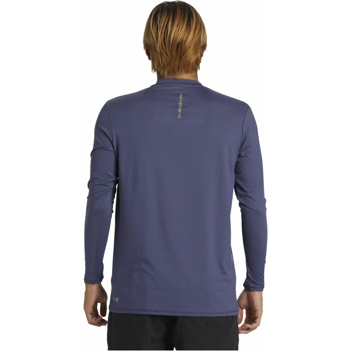 2024 Quiksilver Everyday UV50 Langrmet Surf T-shirt Til Mnd AQYWR03136 - Crown Blue